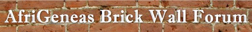 AfriGeneas Brick Wall Forum